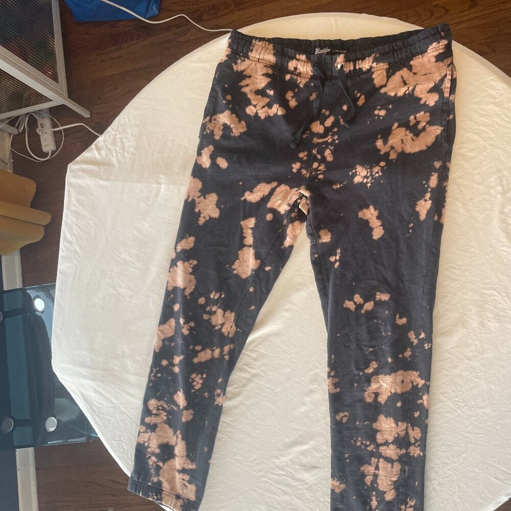 Brooklyn Cloth MFG Co. Tie‑Dye Joggers – Black/Coffee Brown – Size S - Picture 5 of 9